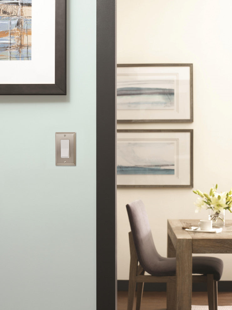 Amerock 1 Rocker Wall Plate, Satin Nickel