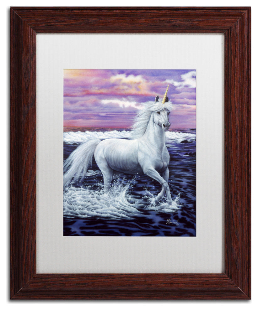 Jenny Newland 'Unicorn' Matted Framed Art, 14x11