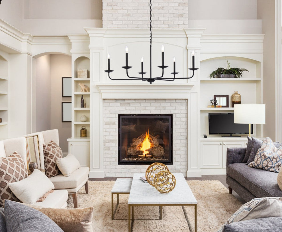 Living District LD812D42BK Cohen 42" Pendant, Black