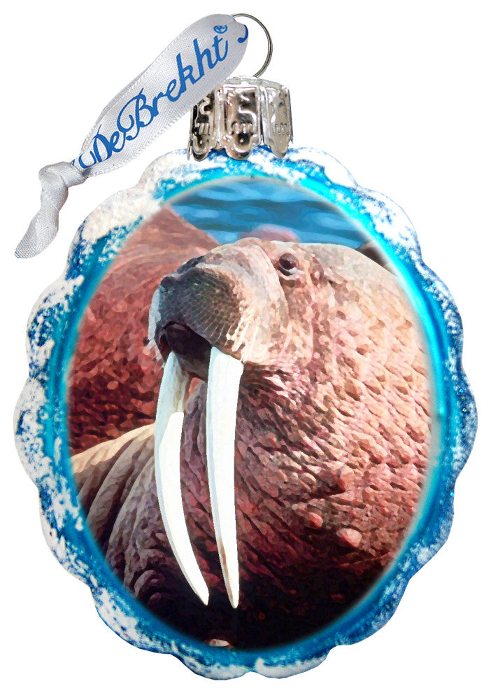 Walrus Keepsake Glass Ornament