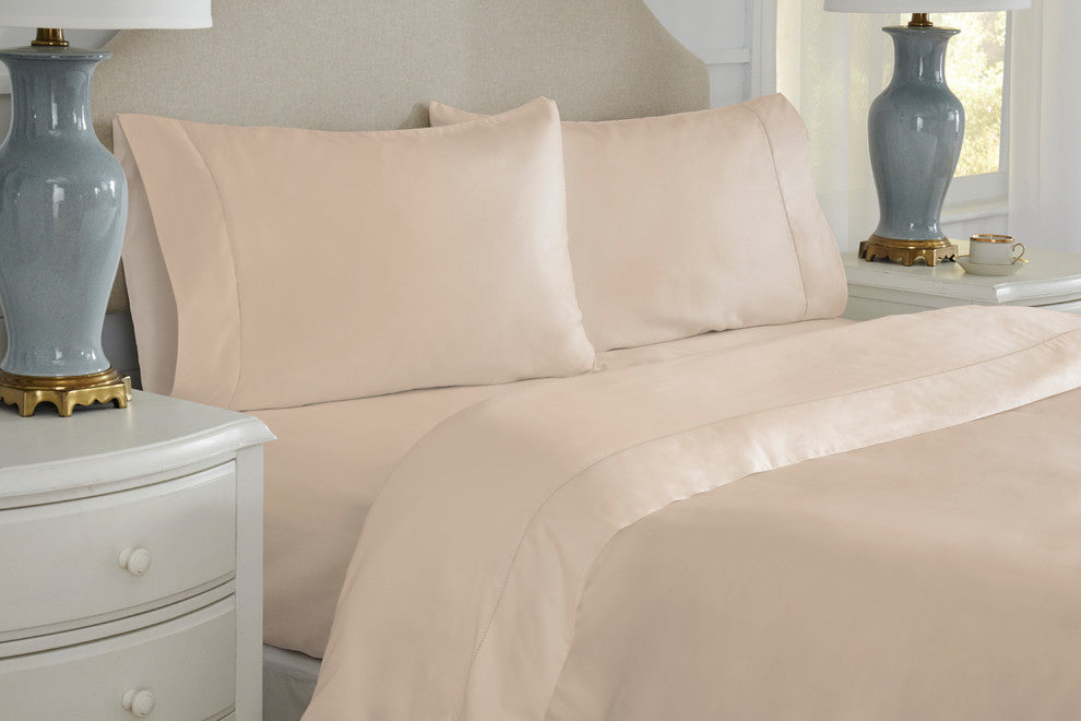 Pointehaven 525TC Long Staple Cotton sheet set, Champagne, King