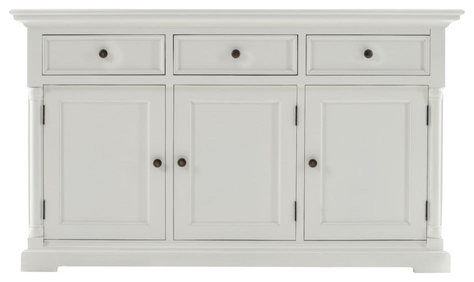 Modern Farm White Three Door Buffet Server