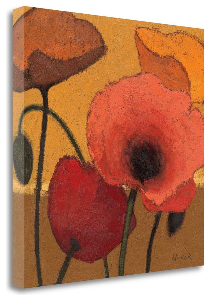 "Poppy Curry I" By Shirley Novak, Giclee Print on Gallery Wrap Canvas