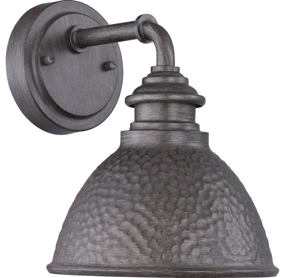 Englewood 1-Light Small Wall Lantern, Antique Pewter