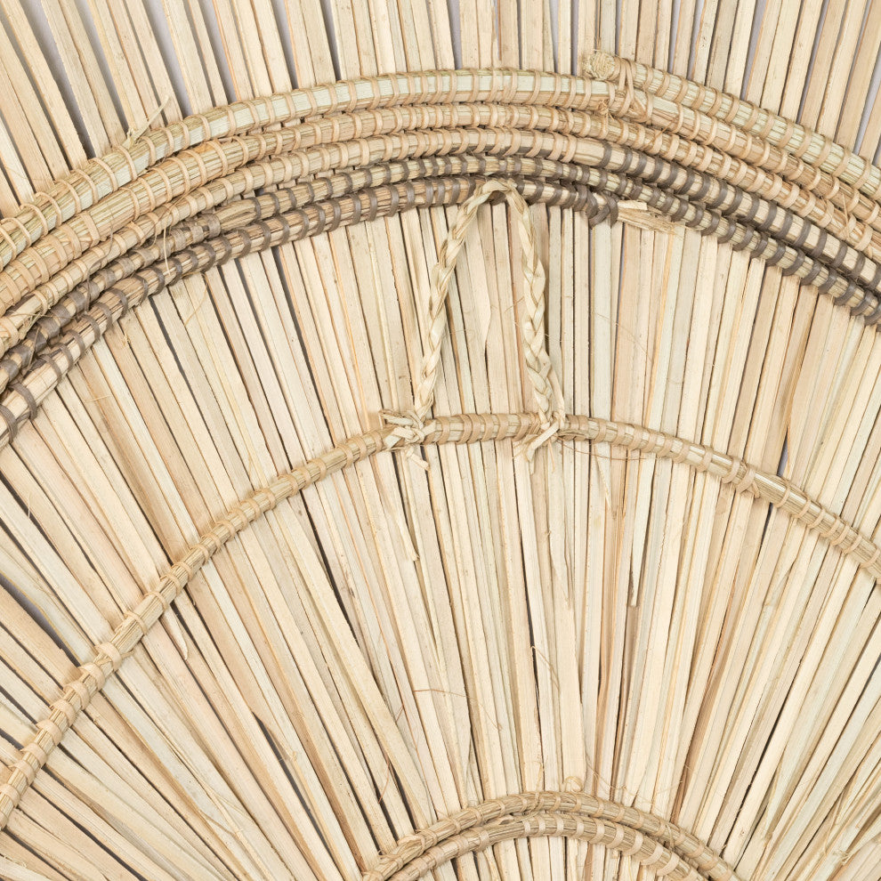 Palm Sun Circle, Artisan Crafted, Malawi, Natural, 35.5"