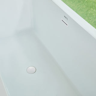 Freestanding Acrylic Bathtub, Pure White, L, 67"