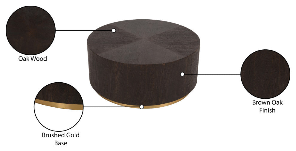 Nile Oak Coffee Table, Brown