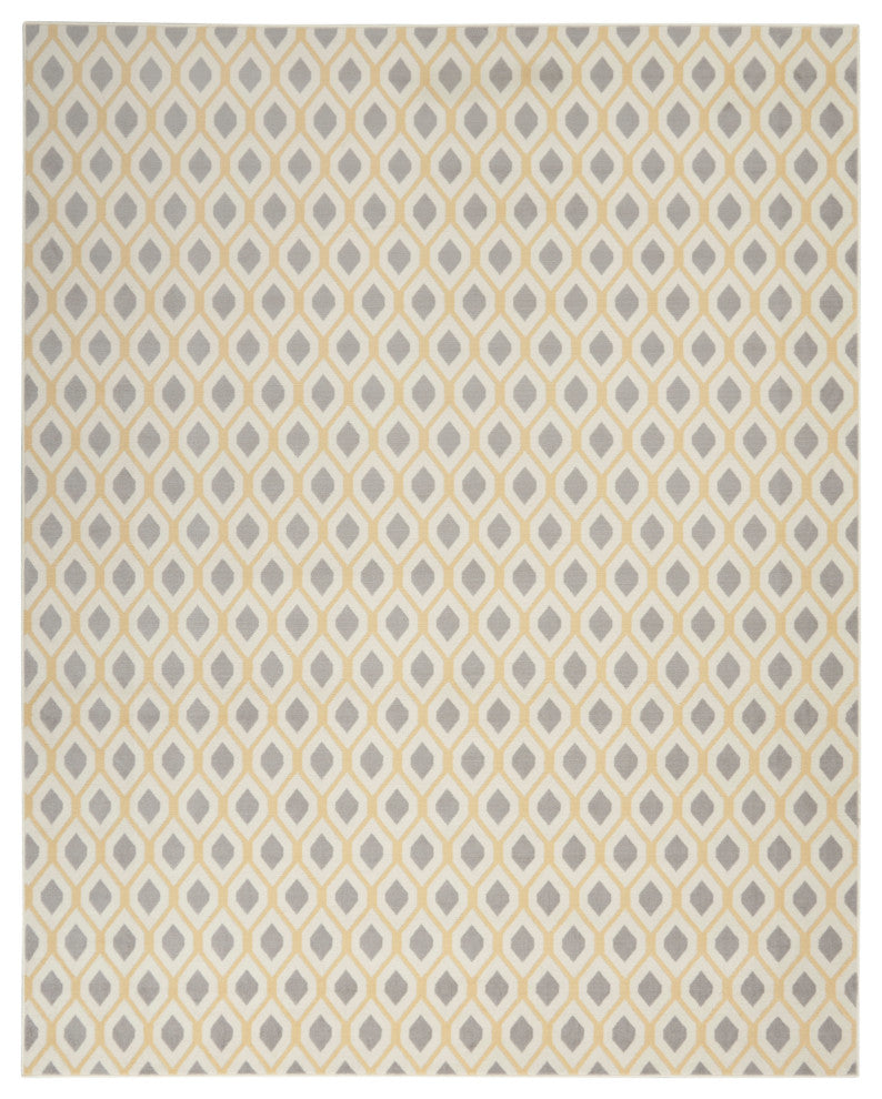 Nourison Grafix White Area Rug, 7'10"x9'10"