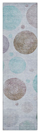Machine Washable Indoor/Outdoor Chantille ACN1897 Blue 2'3" x 7'6" Runner Rug