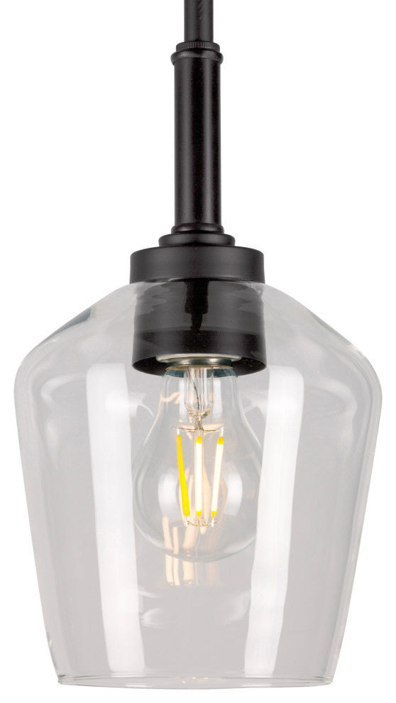 1-Light Mini Pendant, Black