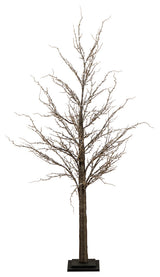 Pre-Lit Artificial Twig Tree With Warm White LED Lights, 5'