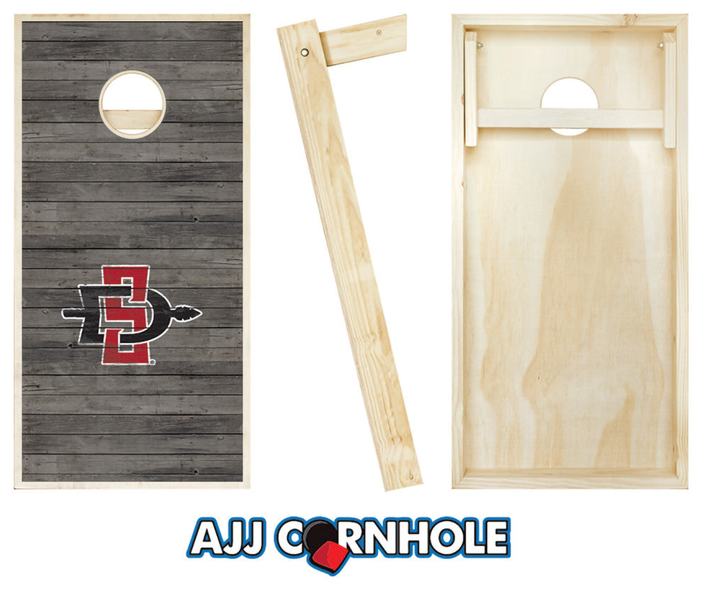 San Diego State Distressed Cornhole Set
