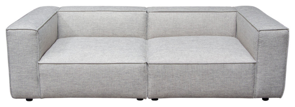 Vice 2PC Modular Sofa in Barley Fabric