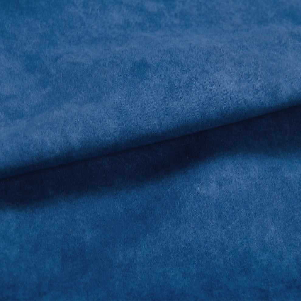 Suede Pillow Shell with Big Zipper, Blue Wing Tea, 20x20"