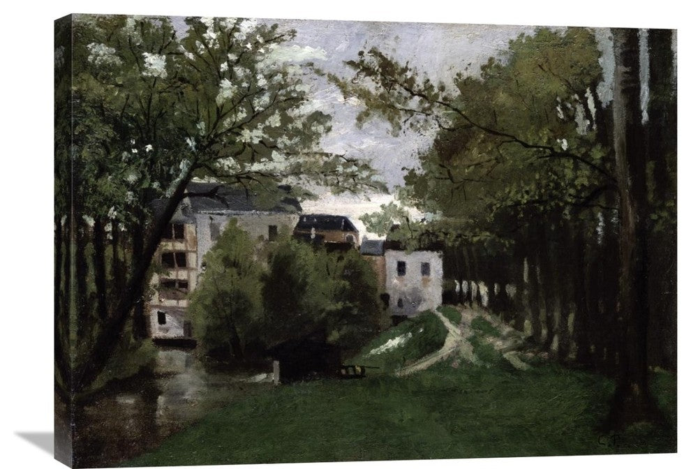 "Le Moulin a La Roche Guyon" Artwork, 30"x22"