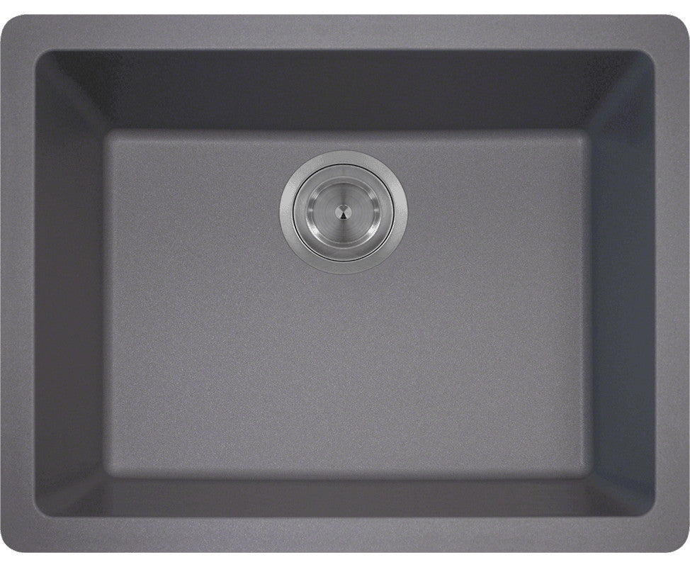 Single Bowl AstraGranite Sink, Silver