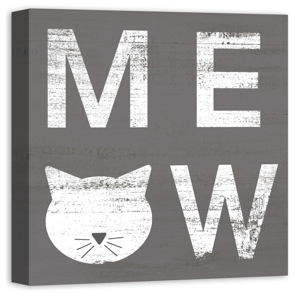 Designs Direct Meow 20x20 Canvas Wall Art