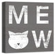 Designs Direct Meow 20x20 Canvas Wall Art