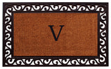 Rembrandt Monogram Doormat 22"x36", Letter V