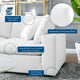 Loveseat Sofa, Faux Vegan Leather, White, Modern, Living Lounge Hospitality