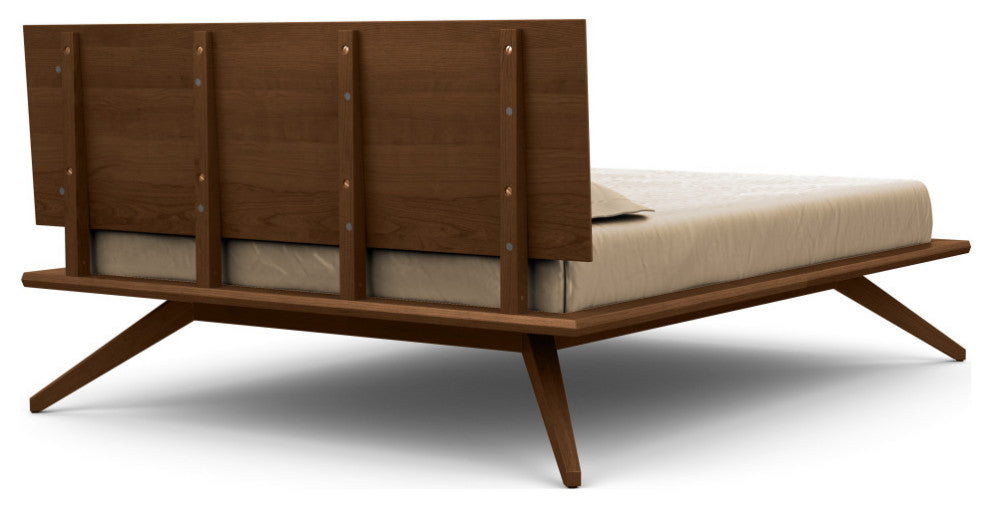 Copeland Astrid Bed With 1 Headboard Panel, Saddle Cherry, King
