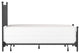 McArthur Metal and Upholstered Bed, Black, Queen