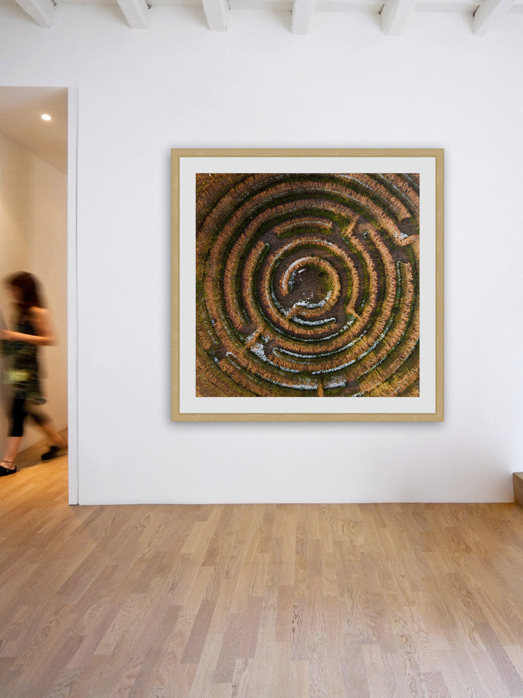 "Crop Circle" Framed Print by Karolis Janulis