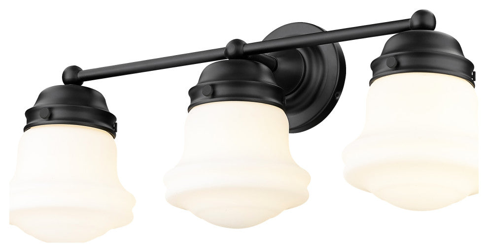 Zlite 735-3V-MB 3-Light Vanity, Matte Opal