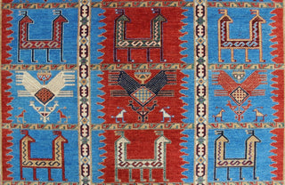 Aria Hafifa Blue/Rust Rug, 9'1x11'11