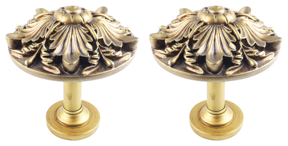 Urbanest Set of 2 Large Brittany Drapery Holdback Medallion, Renaissance Gold