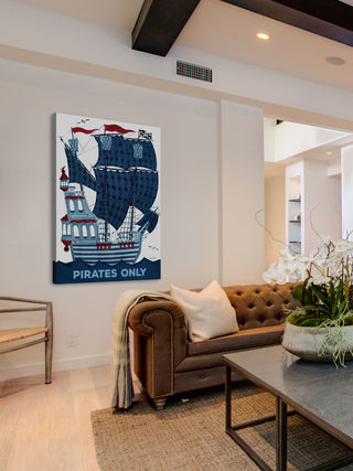 "Pirates Only" Painting Print on Wrapped Canvas
