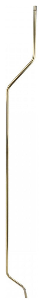 1/2" Brass Finish Stainless Steel Fill Pipe for High Tank Renovators Supply