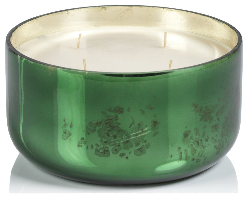 Siberian Fir 6" Diameter Scented Jar Candle, Green
