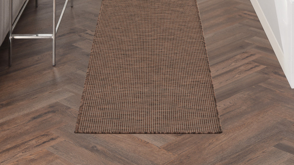 Nourison Positano Contemporary Area Rug, Natural, 2'2"x8' Runner