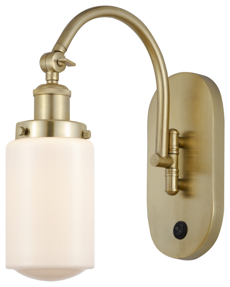 Innovations 918-1W-SG-G311-LED Dover 1 Light 4.5" Sconce, Satin Gold