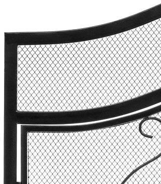 2-Panel Iron Fireplace Screen