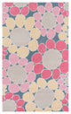 Surya Peek-A-Boo PKB-7000 3'x5' Rug, Pink/Pale Pink/Butter/Denim/Gray/Ivory