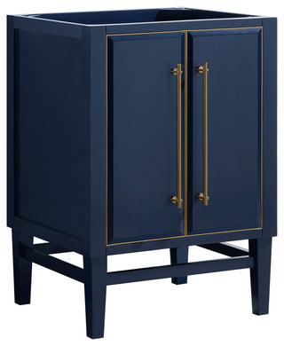 Mason 24" Vanity Only, Navy Blue With Matte Gold Hardware