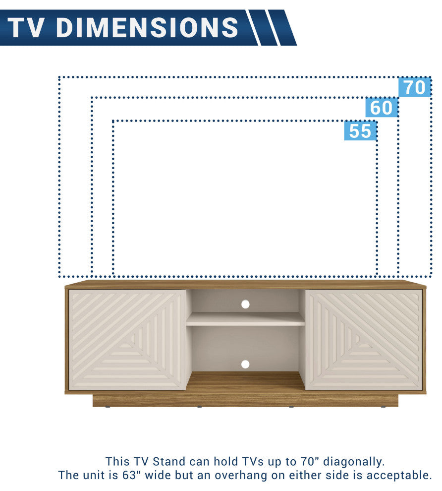 Techni Mobili TV Stand for TV"™s Up to 70"�, Oak
