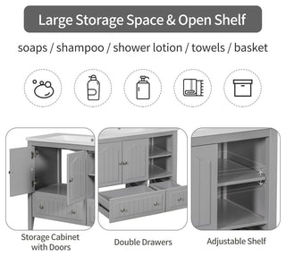 Full product view on white background with doors/drawers open (alternate white full).