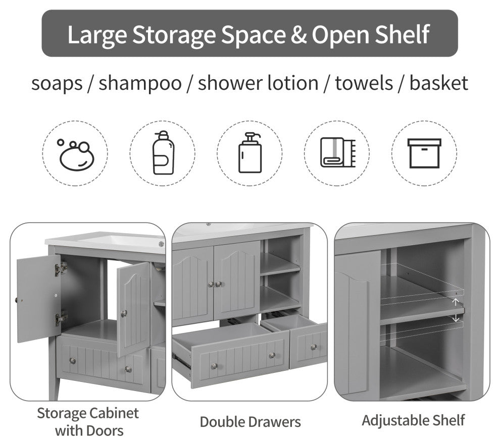 Full product view on white background with doors/drawers open (alternate white full).
