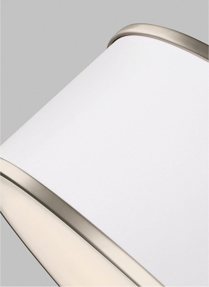Generation Lighting Semi-Flush Mount, Satin Nickel, 5-Light