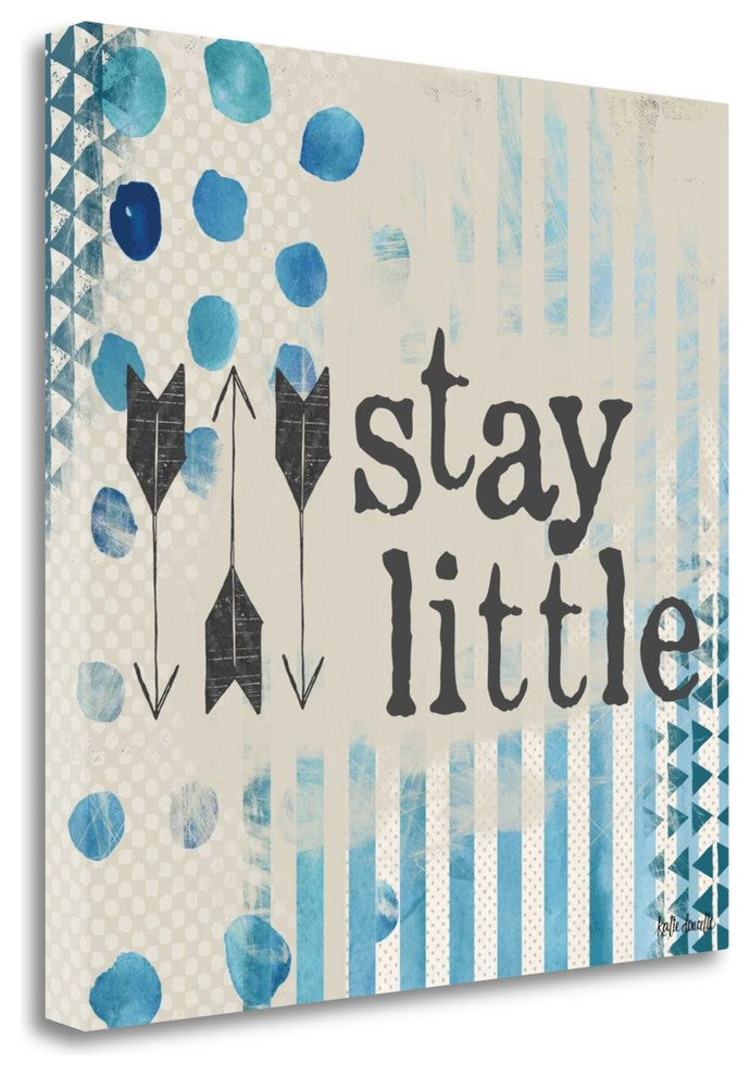 "Stay Little - Blue" By Katie Doucette, Giclee Print on Gallery Wrap Canvas