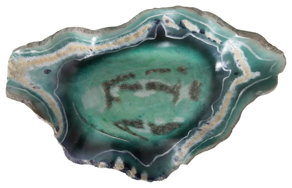 Cast Onyx Fluorite Bowl, Faux Finish, Small