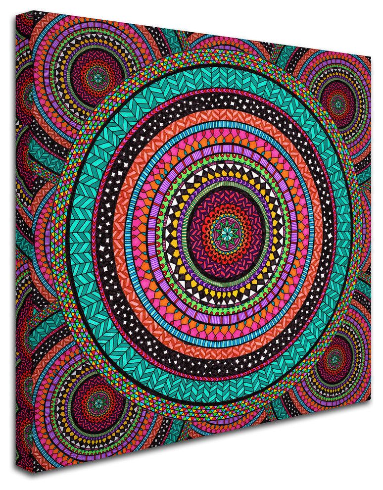 Hello Angel ''Into The Night'' Canvas Art, 35x35