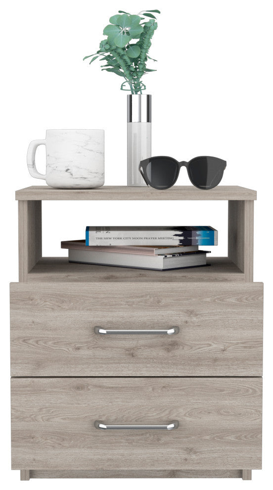 Oklahoma Night Stand, Light Gray