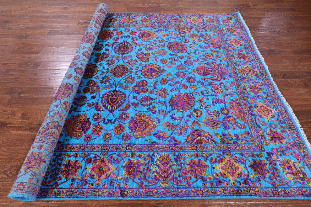 Wool & Silk Persian Handmade Rug 8' 1" X 10' 1" - Q13486