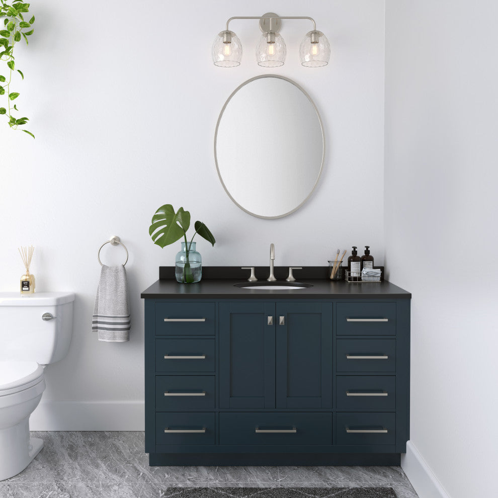 3 Light 24" Brushed Nickel Vanity Light
