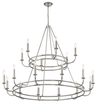 Bailey 18-Light Polished Nickel Chandelier
