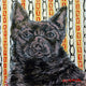 "Australian Kelpie" Painting Print on Wrapped Canvas, 24"x24"